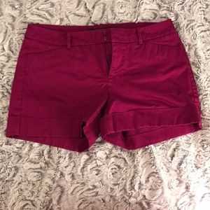 Magenta/wine colored shorts
